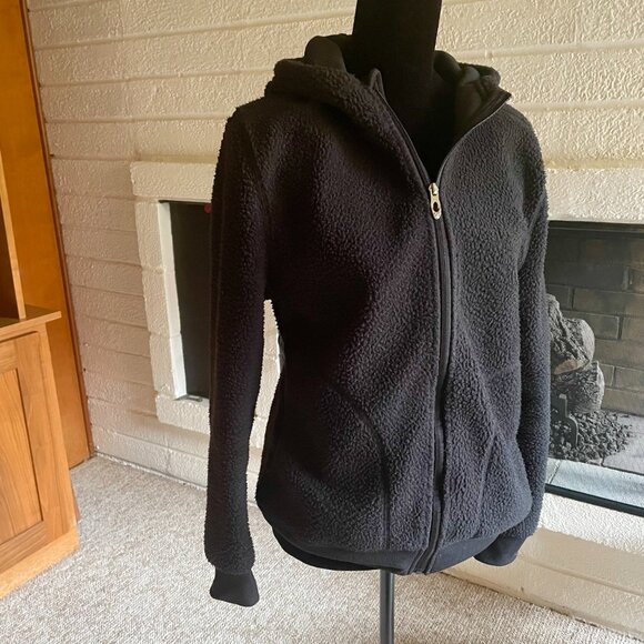 Spyder Black Lydia Sherpa Hooded Full Zip Jacket size M - Picture 11 of 15